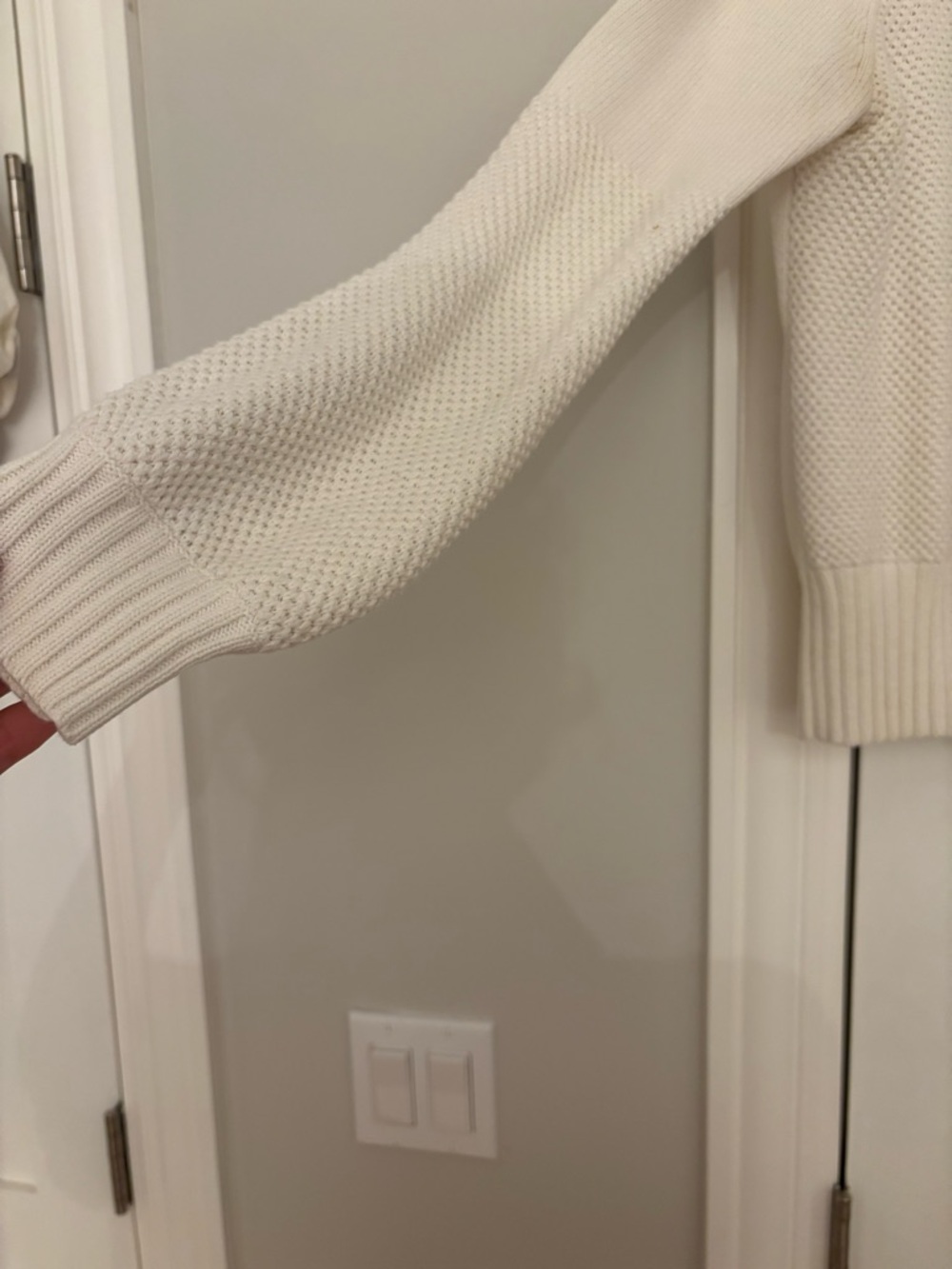The Fifth Label White Crewneck Textured Sweater - Picture 2 of 3